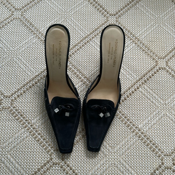 Donald Pliner mules, black size 8.5 EUC, only worn inside, - Picture 1 of 5